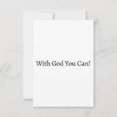 Psalms 27:14 KJV Bijbelscriptgroet Kaart (Achterkant)