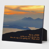 Psalms 33:18 Inspirerend Fotoplaat (Zijkant)