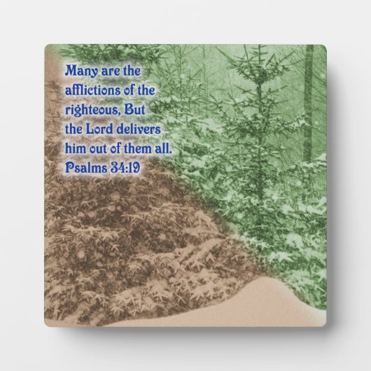 Psalms 34:19 fotoplaat (Voorkant)