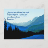 Psalms 43:3 Inspirerend Briefkaart (Voorkant)