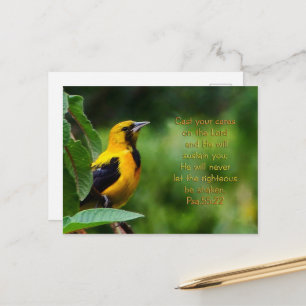 Psalms 55:22 Inspirerend Briefkaart