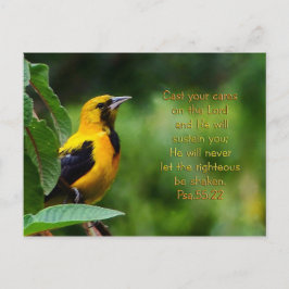 Psalms 55:22 Inspirerend Briefkaart