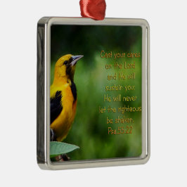 Psalms 55:22 Inspirerend Metalen Ornament