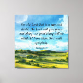 Psalms 84:11 Canvas afdrukken (Voorkant)