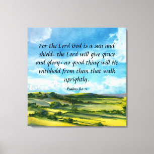 Psalms 84:11 Canvas afdrukken