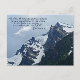 Psalms 90:2 Rocky Mountains Inspirerend Briefkaart