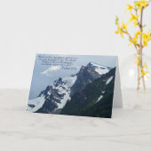 Psalms 90:2 Rocky Mountains Inspirerend Kaart (Gele Bloem)