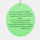 Psalms 91:4-6 Ornament (Links)