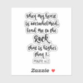 Psalms bijbelse versie sticker (Vel)