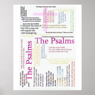 Psalms Bijbeltekst Poster