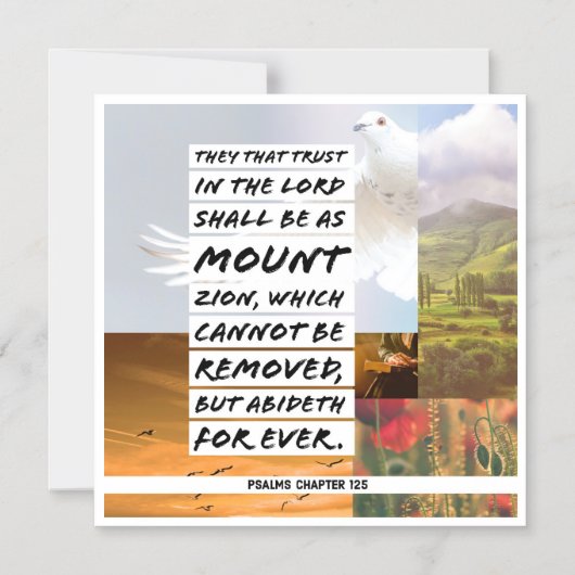 Psalms hoofdstuk 125 VOLGENDE Magnetische Uitnodiging (Voorkant)