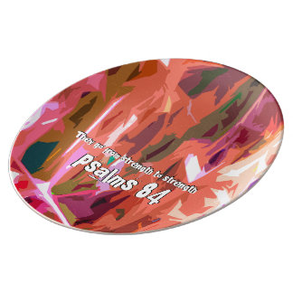 Psalms hoofdstuk 84 porselein bord