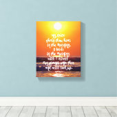 Psalms Morning Prayer Canvas Afdruk (Insitu (Houten vloer))