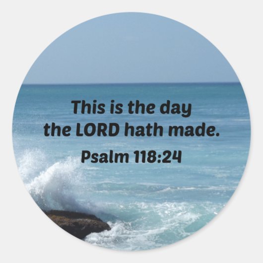 Psalms Ronde Sticker (Voorkant)