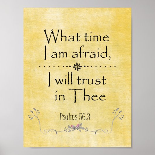 Psalms Trust KJV Bijbelversie Poster (Voorkant)