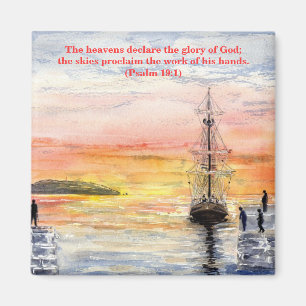 "Psalms & Waterverven Magnet Magneet