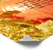 Psaume 100:4 Affiche d'action de grâces (Coin)