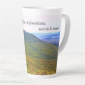 Psaume 104:5 Latte Mug (Angle droit)