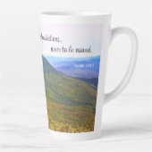 Psaume 104:5 Latte Mug (Droite)