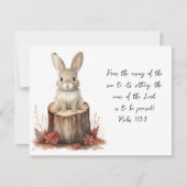 Psaume 113:3 Carte pour notes de lapin birman angl (Devant)