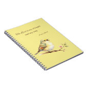 Psaume 118:14 Cahier Yellow Bird (Côté Droit)