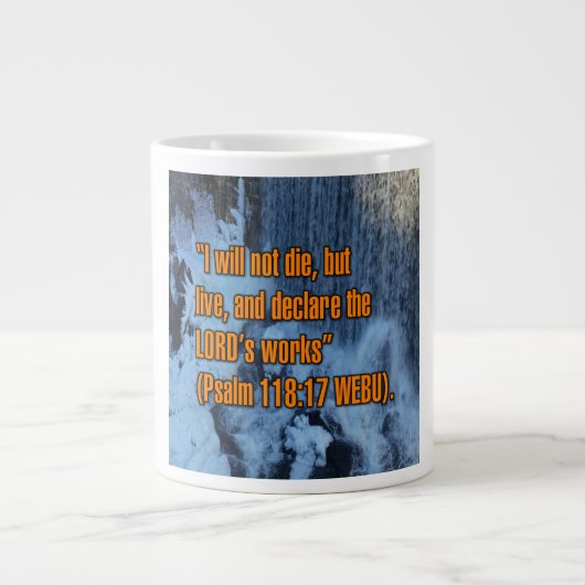 Psaume 118:17 WEBU Mug (Devant)