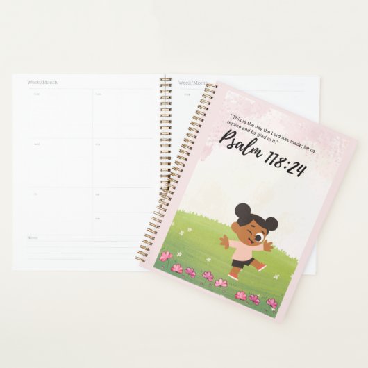 Psaume 118:24 Joyful Scripture Planner (Devant avec enveloppe)