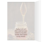 Psaume 119:103 Vos mots sont plus doux que le miel (Intérieur (Gauche))