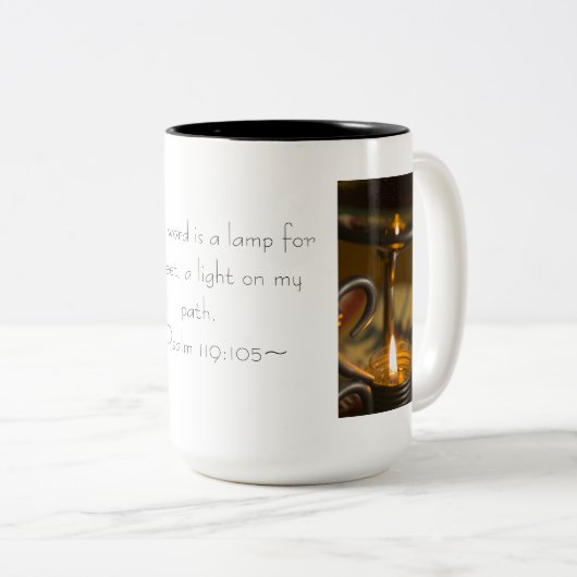 Psaume 119:105 Mug (Devant droit)
