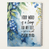 Psaume 119:105 Verse de la Bible chrétienne sur l' (Dos)