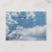 Psaume 121 ; 1-2 - Carte de visite chrétien (Dos)