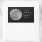 Psaume 121:1-2 Sticker Chrétien Lune (Sac)