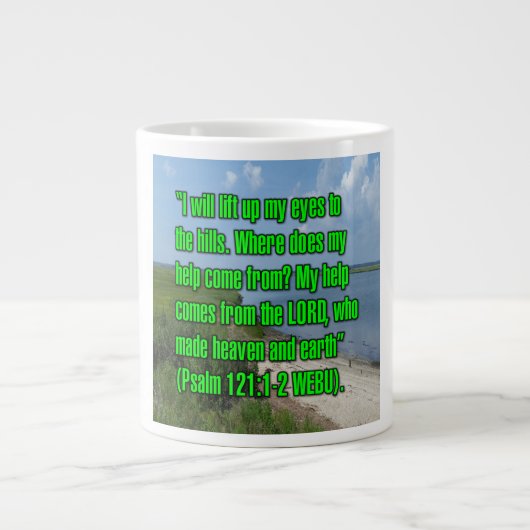 Psaume 121:1-2 WEBU Mug (Devant)