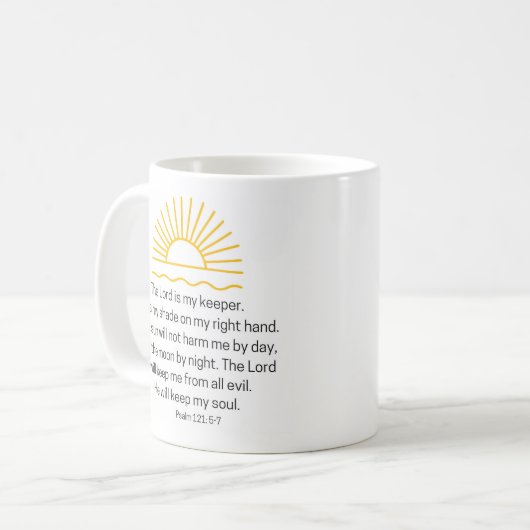 Psaume 121 Café Mug (Devant gauche)