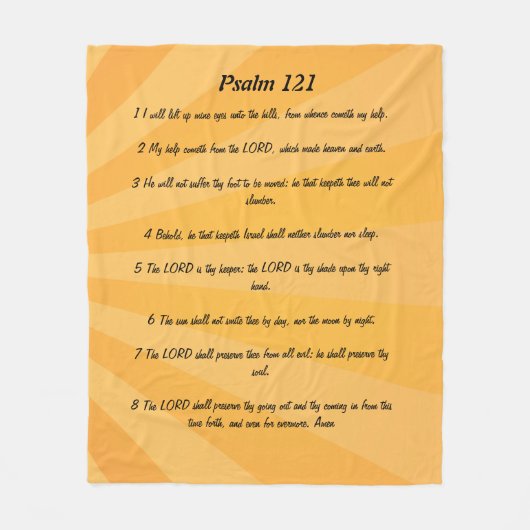 Psaume 121 couverture en toison (Devant)