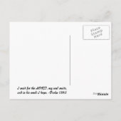 Psaume 130:5 Fenêtre de chien Carte postale (Dos)