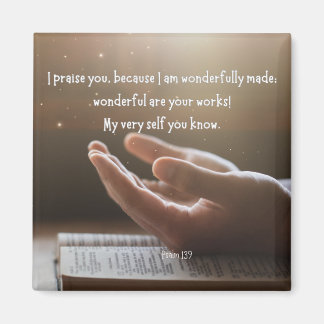 Psaume 139 2x2 Magnet