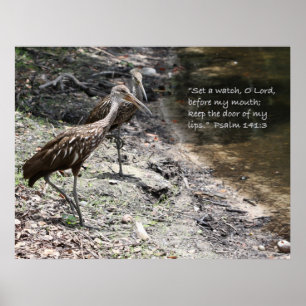 Psaume 141:3 Poster des écritures