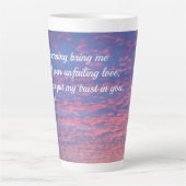 Psaume 143:8 Grosse Mug latte (Devant)