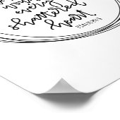 Psaume 147:3 - Il guérit les blessures - Poster (Coin)