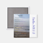 Psaume 148:1-5 Citation Écriture Aimant frigo (Recto/Verso)