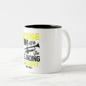 Psaume 150 Trompette Louez-Le Coffee Mug (Devant droit)