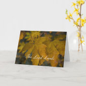 Psaume 167:8 Carte d'encouragement (Fleur jaune)