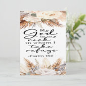 Psaume 18:2 Carte d'encouragement (Debout devant)