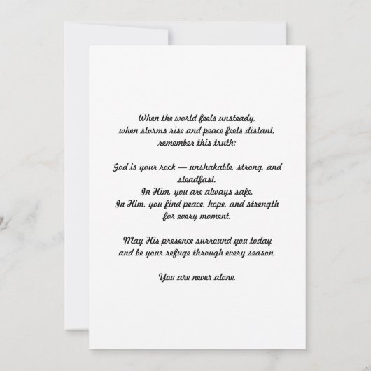 Psaume 18:2 Carte d'encouragement (Dos)