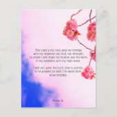 Psaume 18, carte postale chrétienne (Devant)