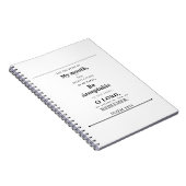 Psaume 19:14 Carnet photo spirale (Côté Droit)