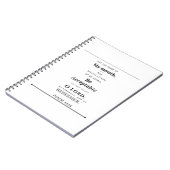 Psaume 19:14 Carnet photo spirale (Côté gauche)