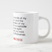 Psaume 19:14 - Mug Jumbo (Droite)