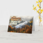 Psaume 19:1 Bible Verse Gloire de Dieu Carte de vo (Fleur jaune)